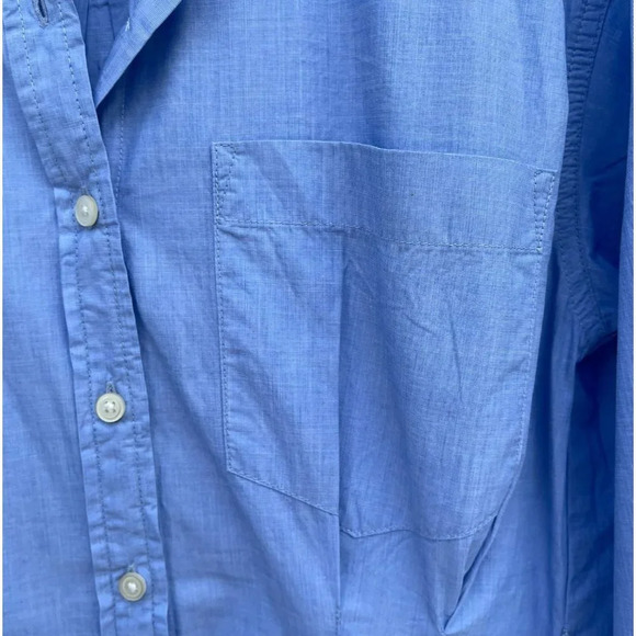 Gap Womens Plain Cotton Simple Buttoned Dress Denim Blue Sz Small - Picture 7 of 9